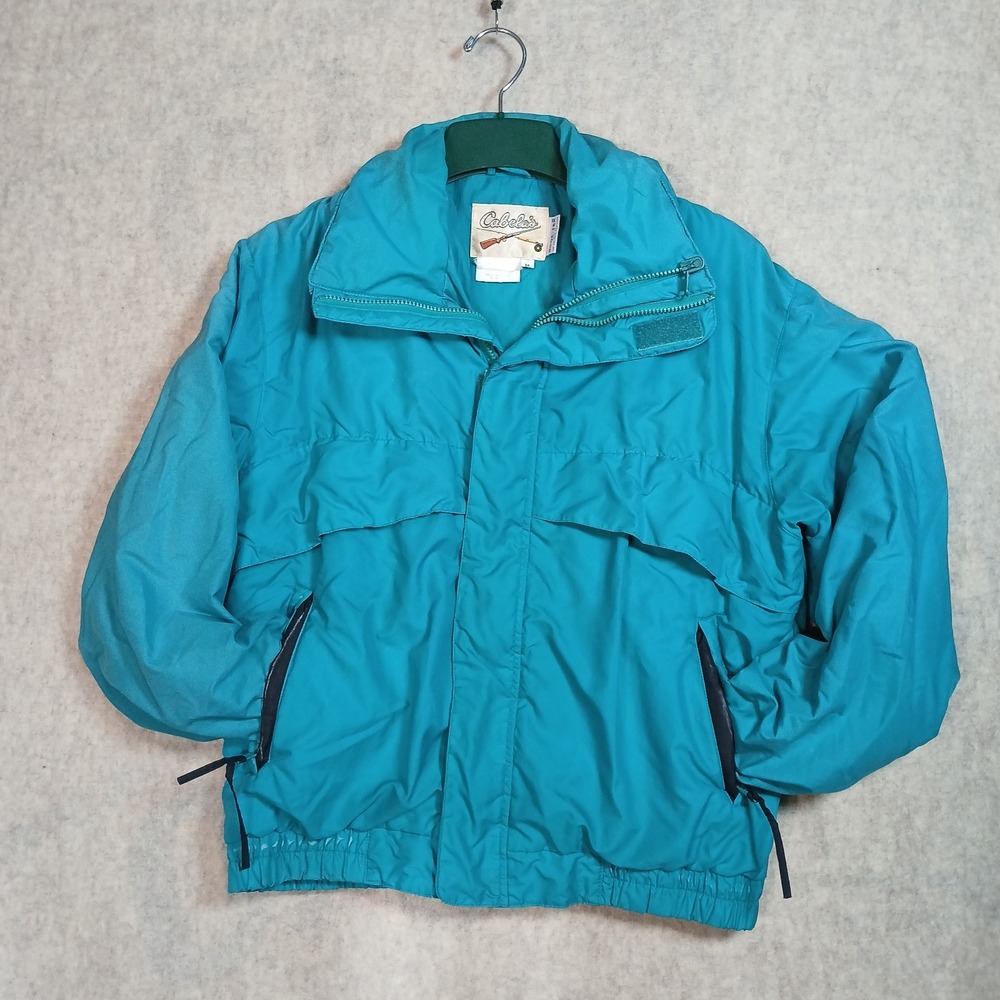 Vintage Cabela's Gore-Tex Snow Coat Women's Medium Teal Blue